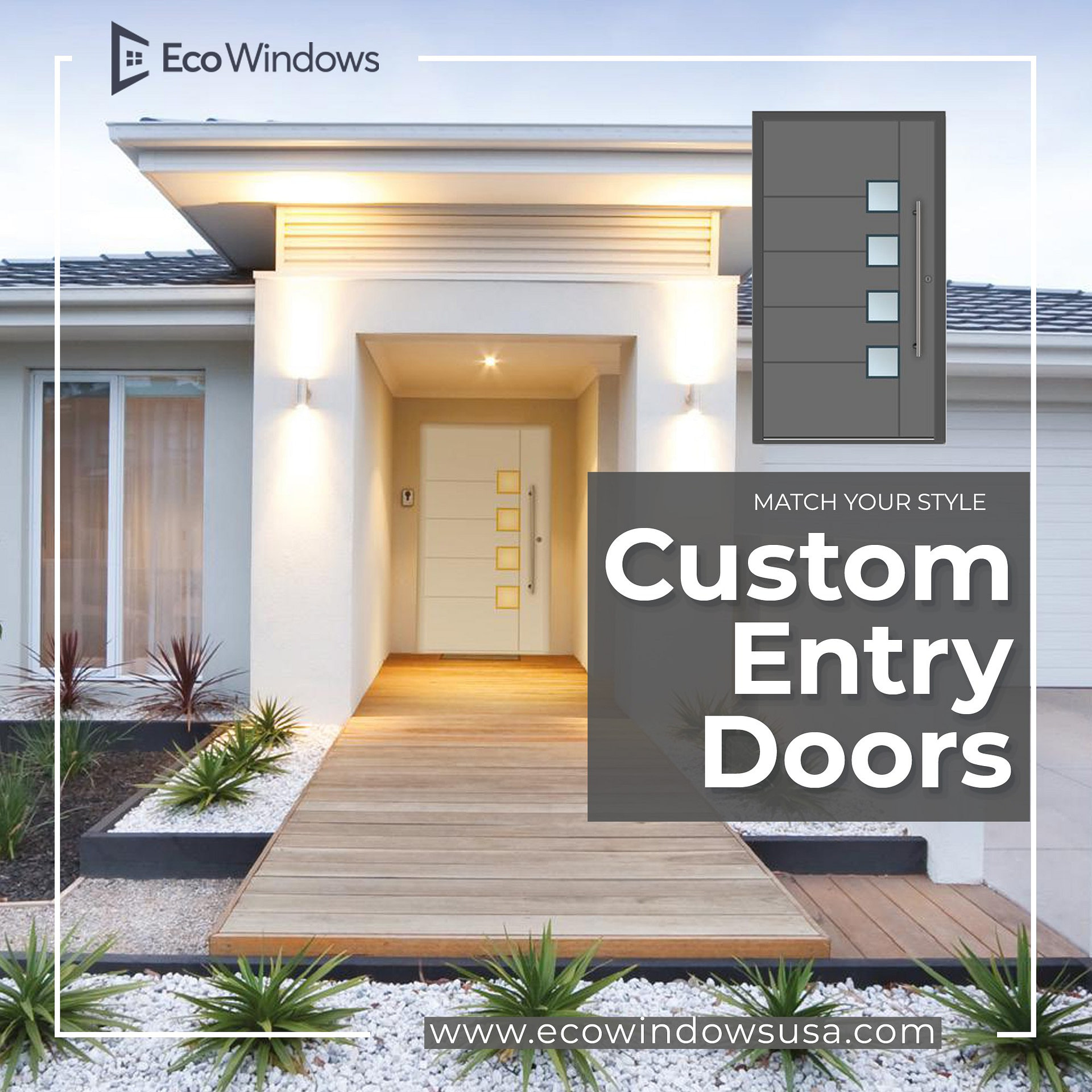 Modern building custom Entry Doors