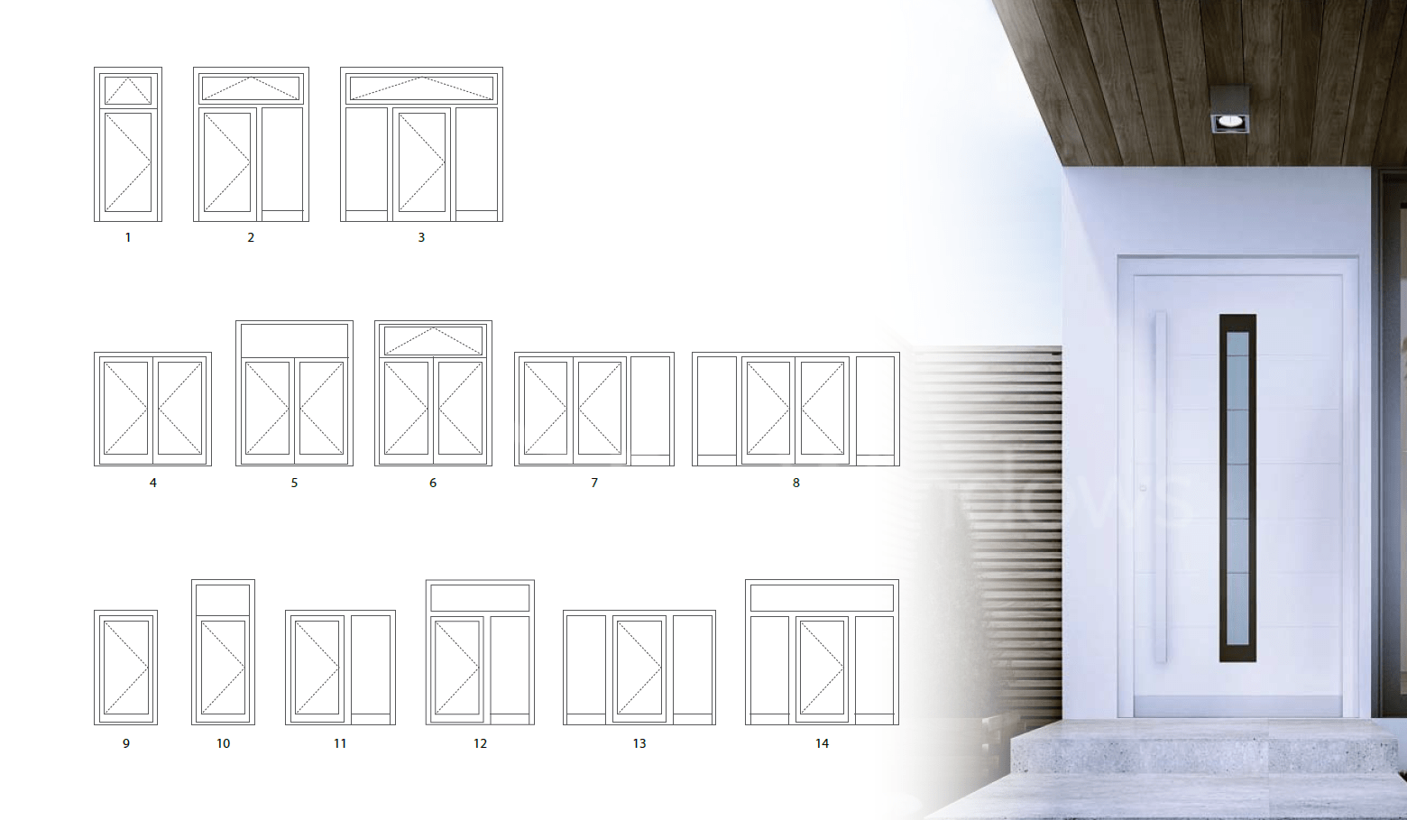 consstructions of a series doors