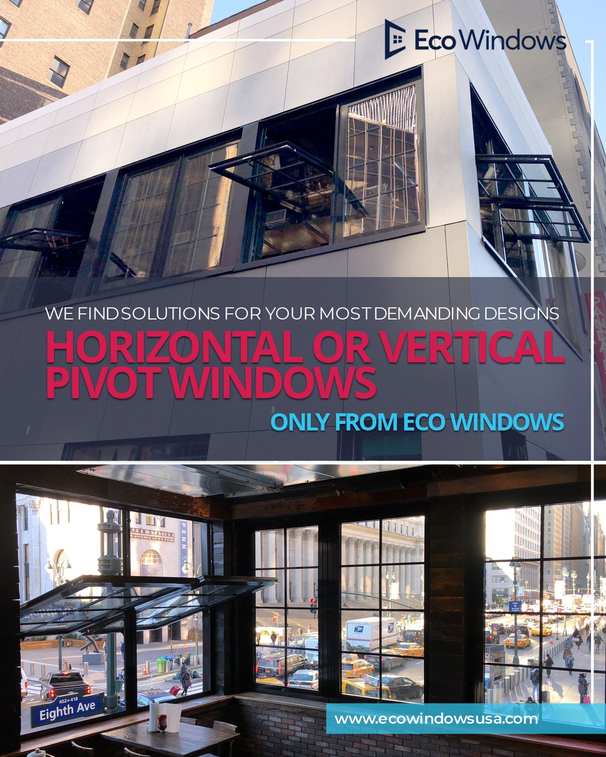 Horizontal pivot windows